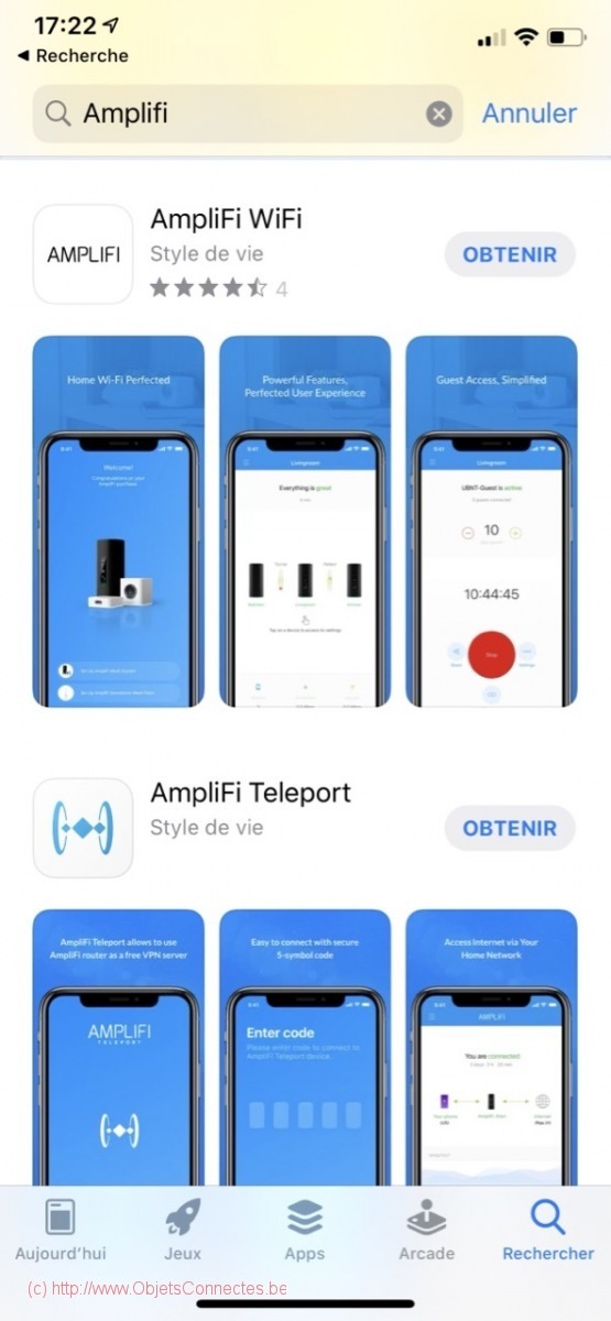 Amplifi Wifi Mesh Gamer's Edition - L'application de configuration