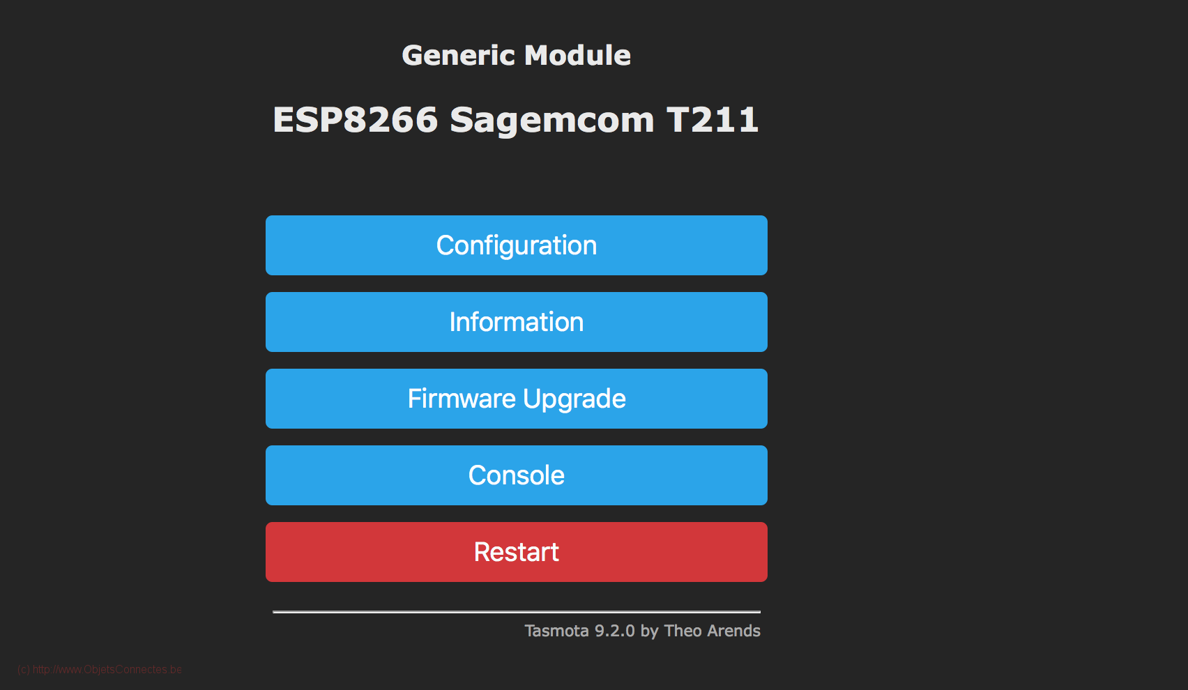 ESP8266-Tasmota-Home-Page