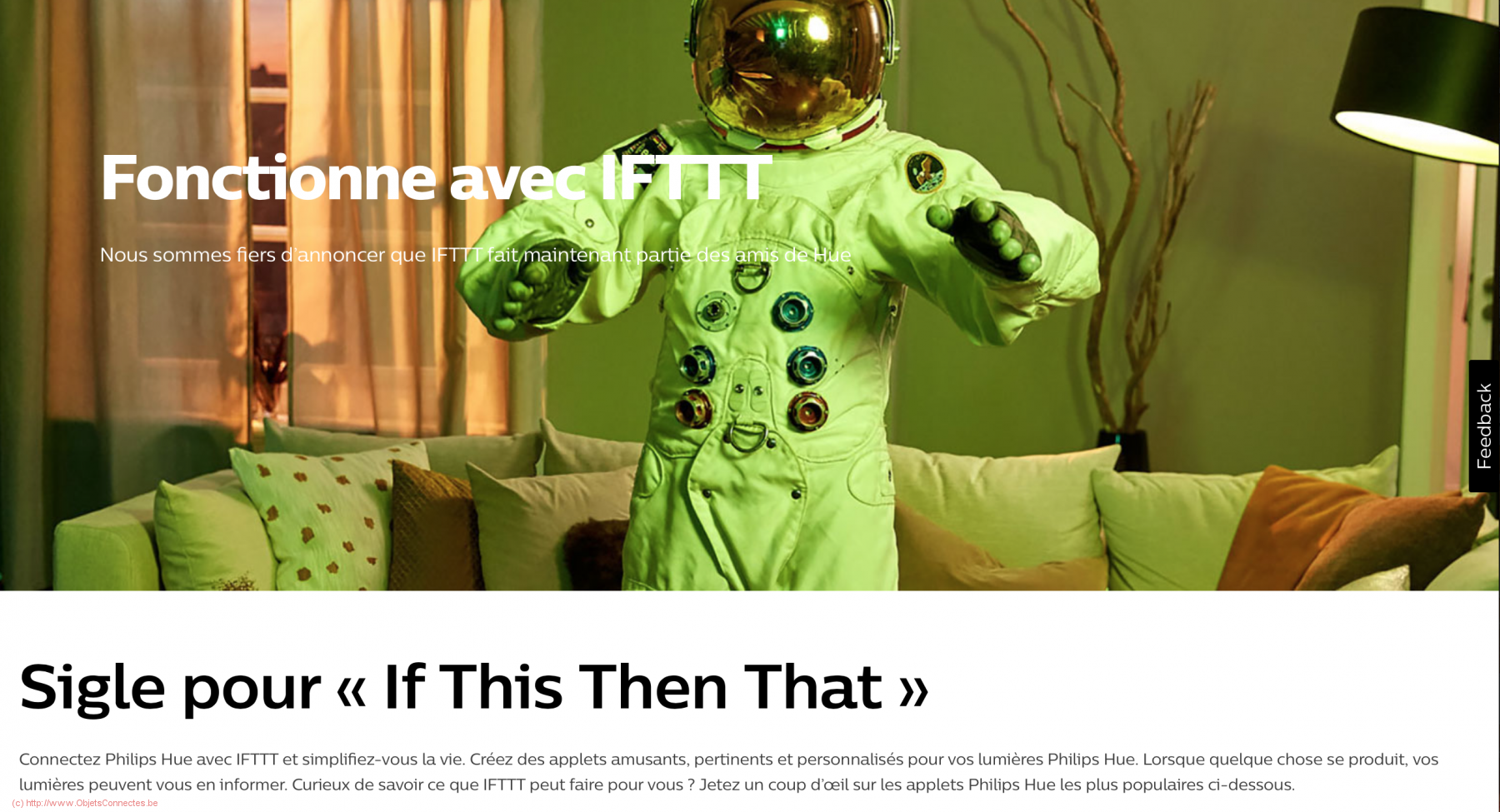 Philips Hue n'est pas IFTTT -